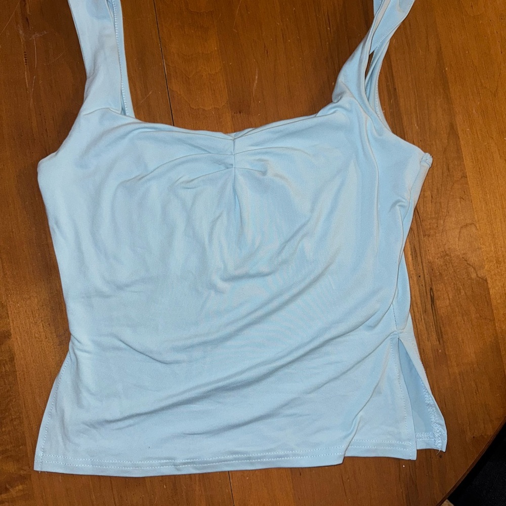 Light Blue Women's Crop Tank